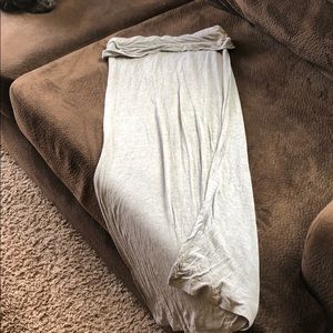 T-shirt knit grey maxi size small